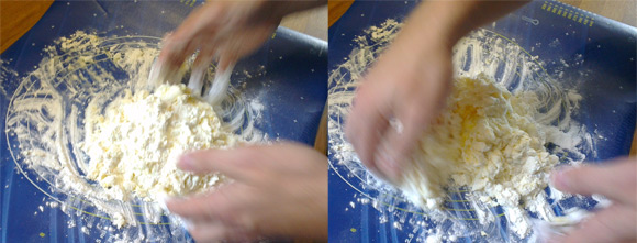 Hjemmelaget pasta, elting
